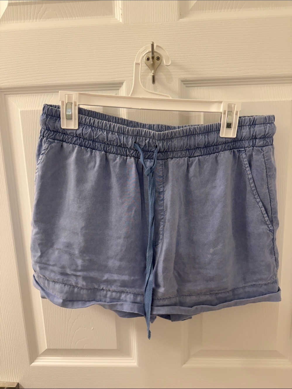 Bella Dahl Light Blue Women's Athletic Drawstring Shorts